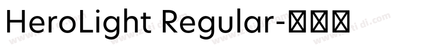 HeroLight Regular字体转换